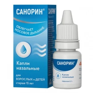 Sanorin nasal drops 0.1% 10ml
