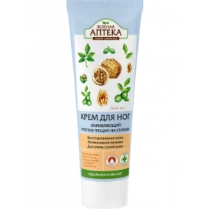 Green Pharmacy - Crack-Healing Foot Cream with Walnut Oil, Fir Needle Oil, and Tea Tree Oil, 75 ml
