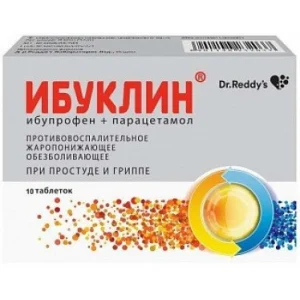 IBUCLIN TABS 400MG + 325MG, 10 pcs.