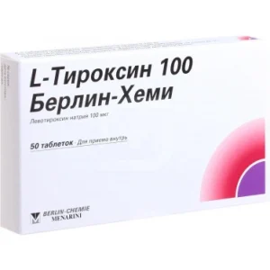 L-тироксин таб 100мкг 50 шт