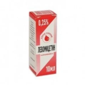Левоміцетин краплі очні 0,25% 10мл
