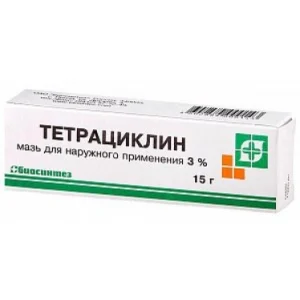 Тетрациклин мазь для наружного применения 3% туба 15 г